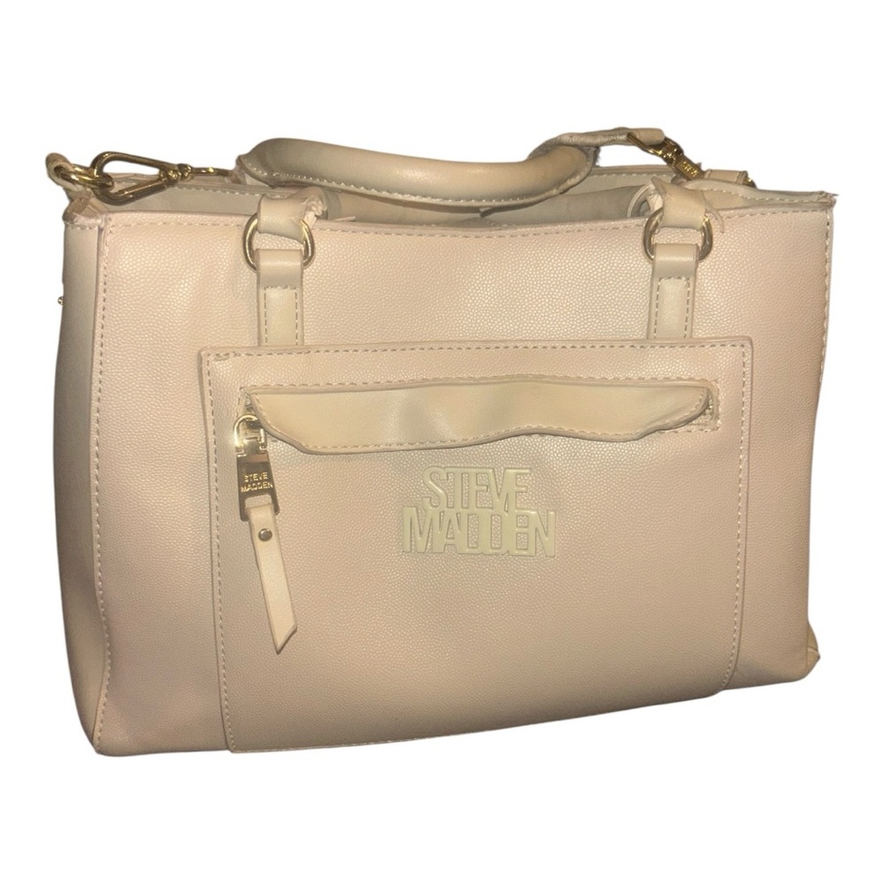 Steve Madden Elegant Gold and Cream Handbag